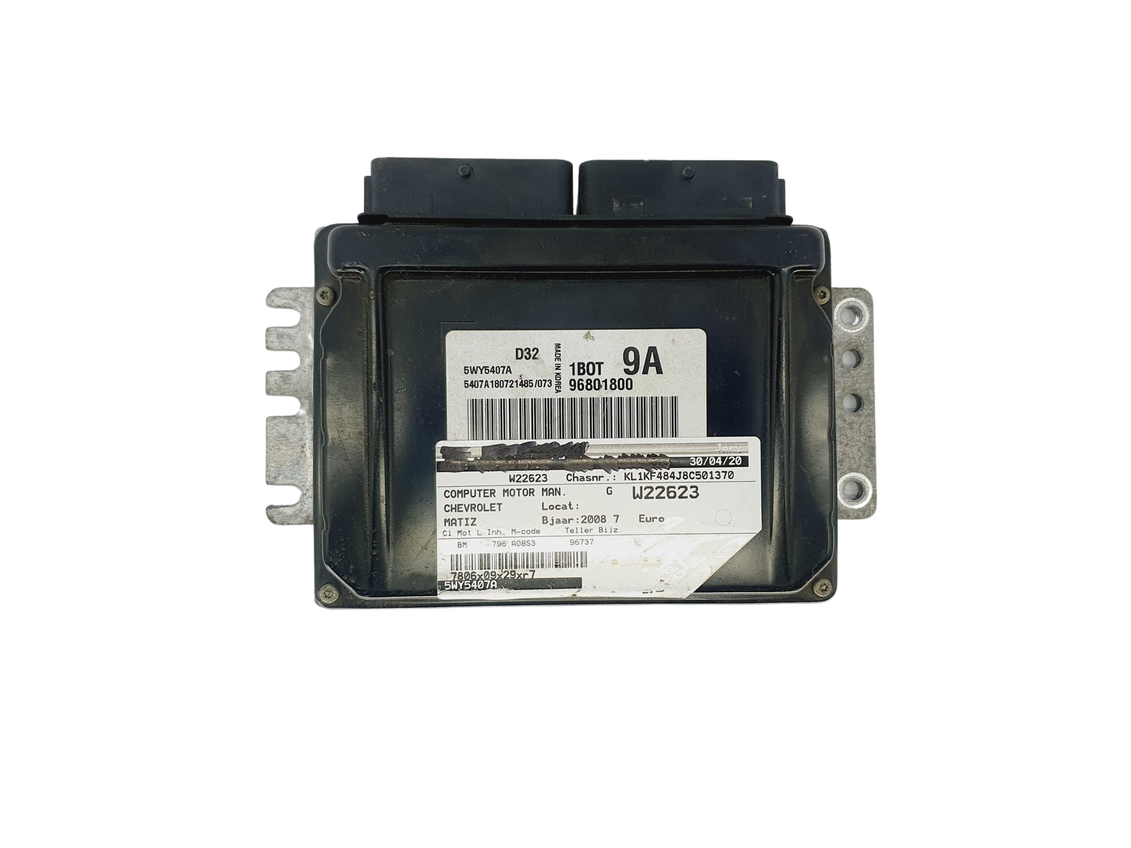 Control Unit 96801800 5WY5407A D32 1B0T 9A Chevrolet Kemsco 43650 main product photo