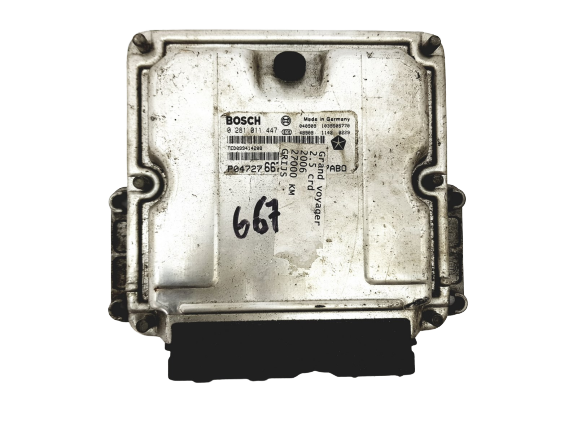 Control Unit 0281011447 P04727667AD HN7AB0 Chrysler Bosch 17817 main product photo