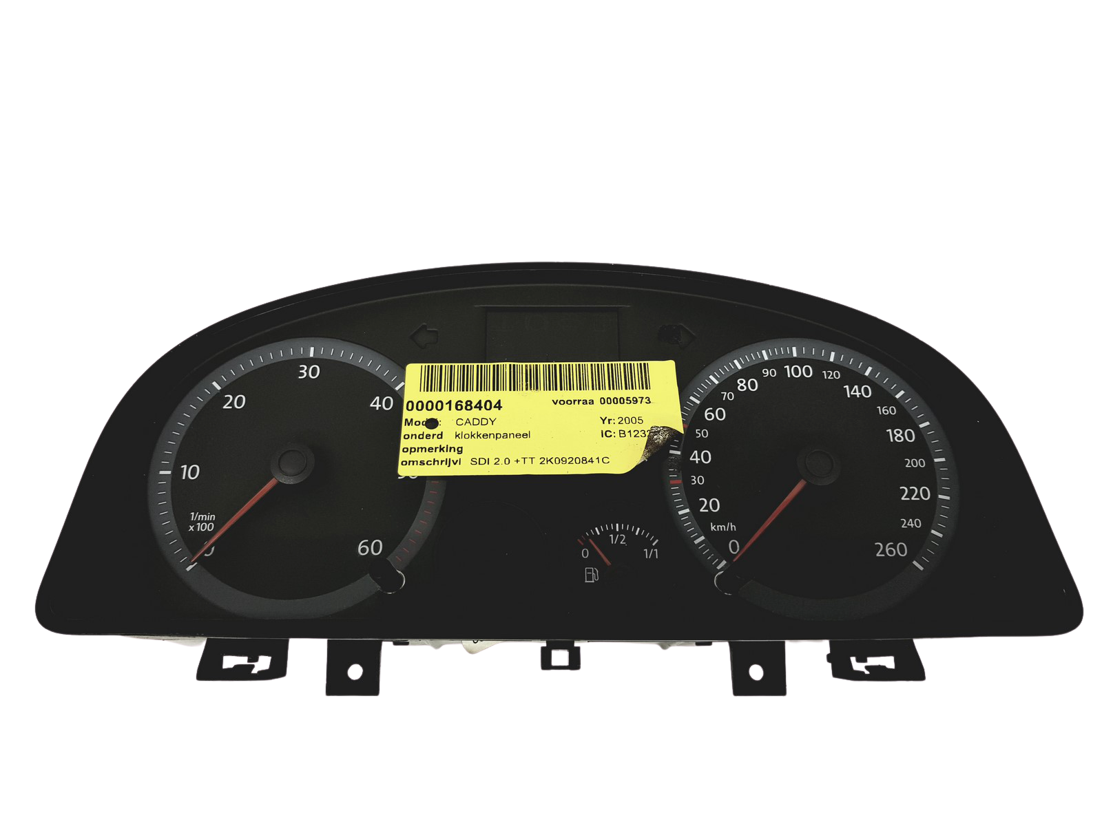 Speedometer/Instrument Cluster VW Caddy 2K0920841C 110080237019 31102 main product photo