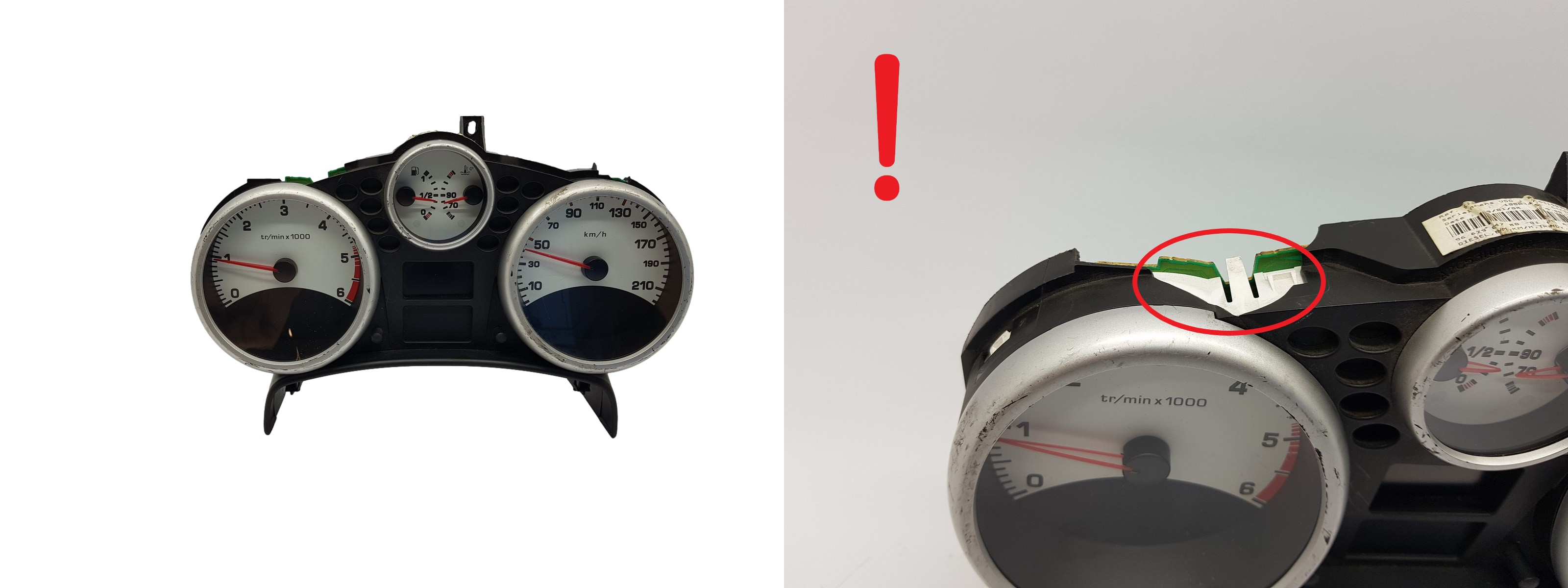 Speedometer/Instrument Cluster Peugeot 207 9662904780 1551 main product photo