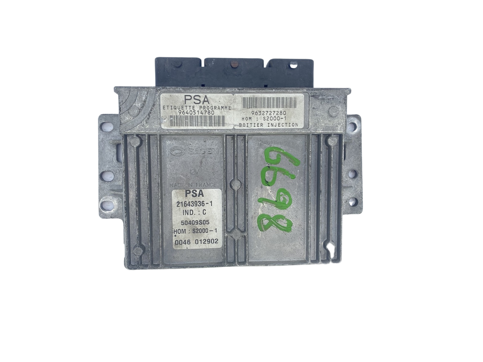 Control Unit 9640514780 9632727280 21643936-1 PSA Sagem 59551 main product photo