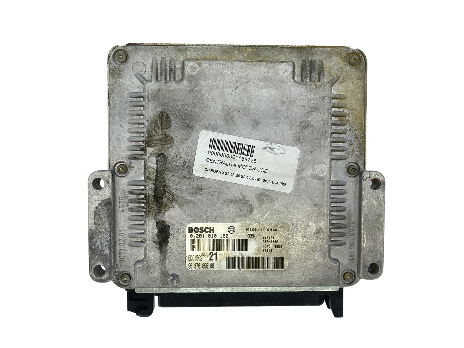 Control Unit 0281010162 9637089680 28FM0000 PSA Bosch 63908 main product photo