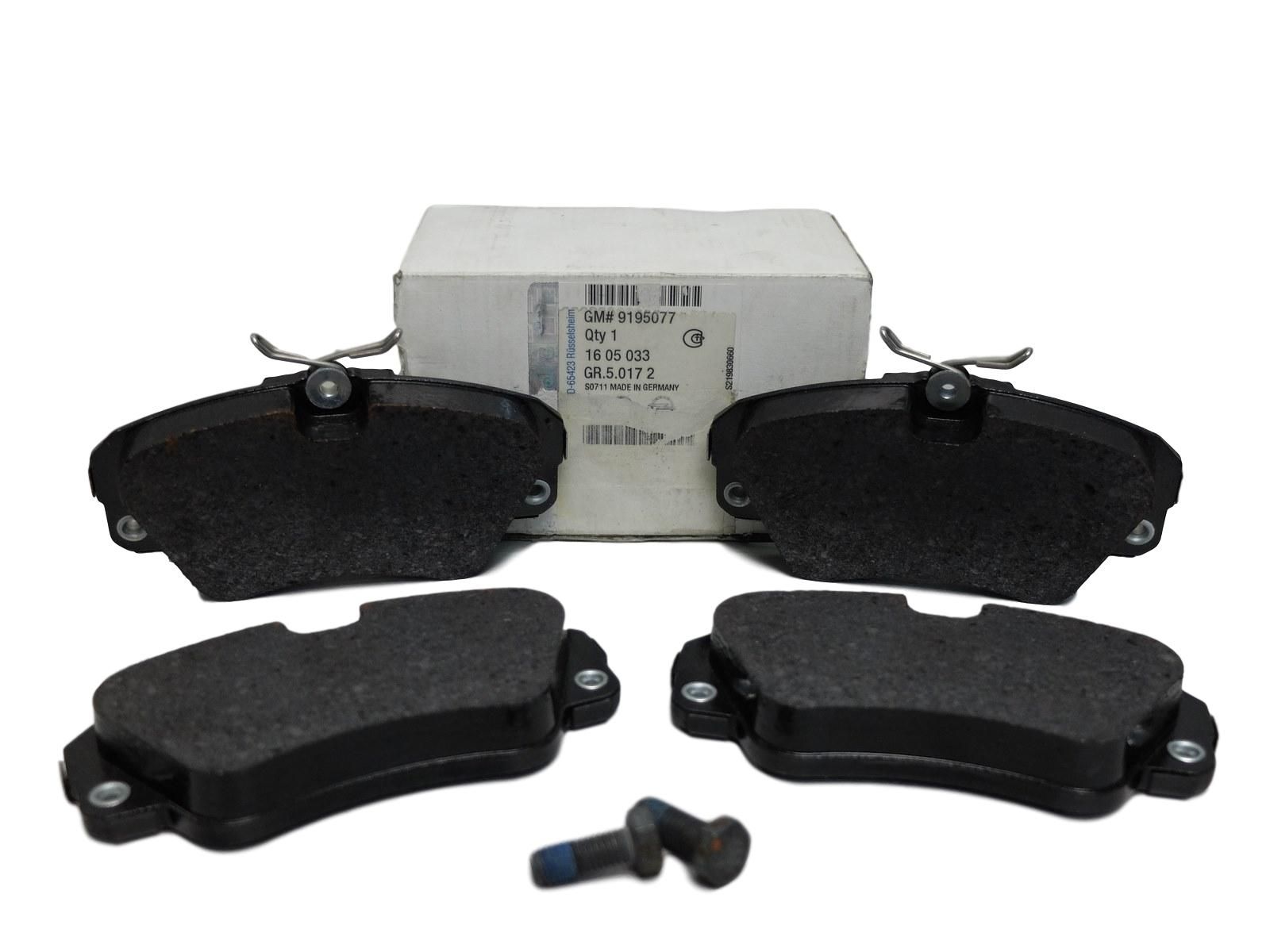 Brake Pads Front New Original Opel 1605033 9195077 main product photo