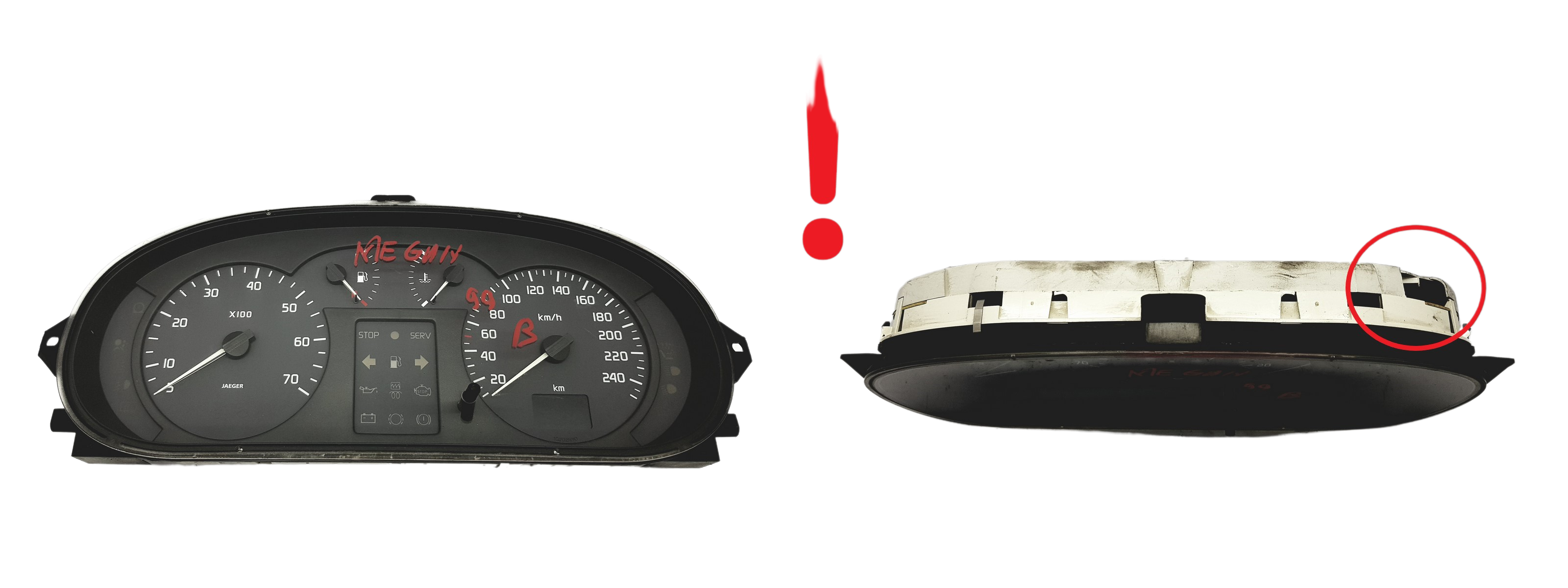 Speedometer/Instrument Cluster Renault Megane 09043080096 09043080026 59464 main product photo