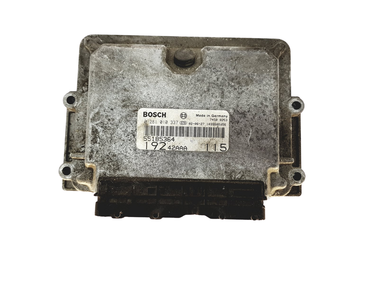 ECU Engine Control Unit Fiat 55185364 0281010337 Bosch 28093 main product photo