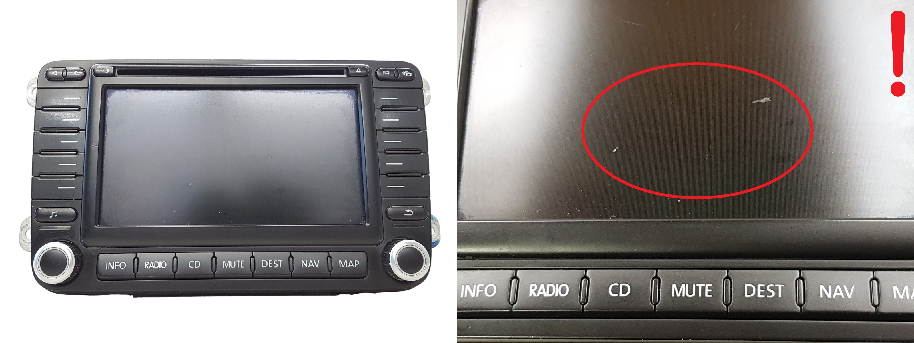 Radio CD Player Navi Volkswagen 1K0035198B 7612002064 Blaupunkt 1101 main product photo