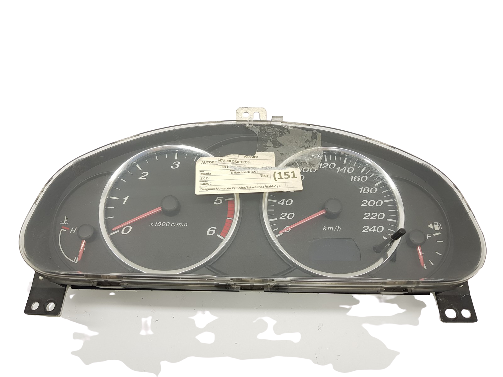 Speedometer/Instrument Cluster Mazda 6 JGGJ6WC 26889 main product photo