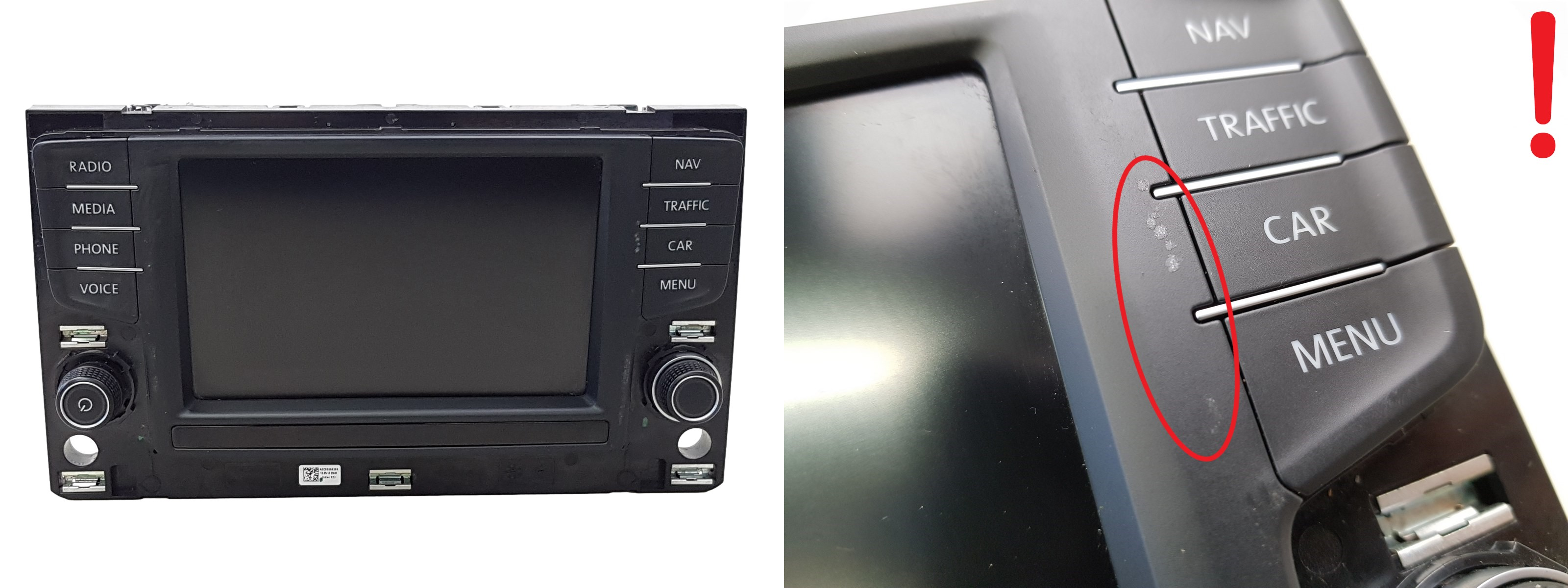Radio Display Navi Volkswagen 3G0919605D A2C93427300 ABT Std2 Nav main product photo