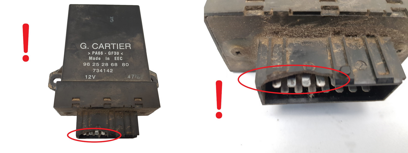 Fan Relay 9625286880 G.CARTIER 734142 Citroen Peugeot 1028 main product photo
