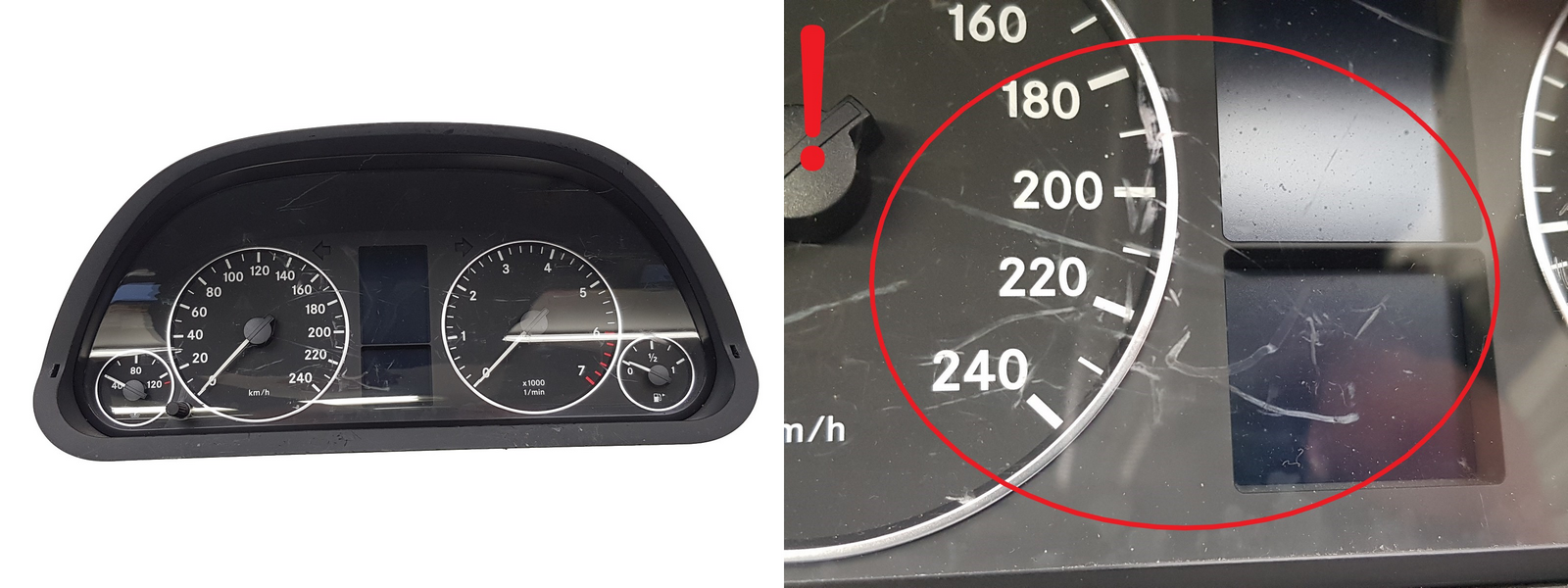 Speedometer/Instrument Cluster Mercedes-Benz A B A1694400211 main product photo