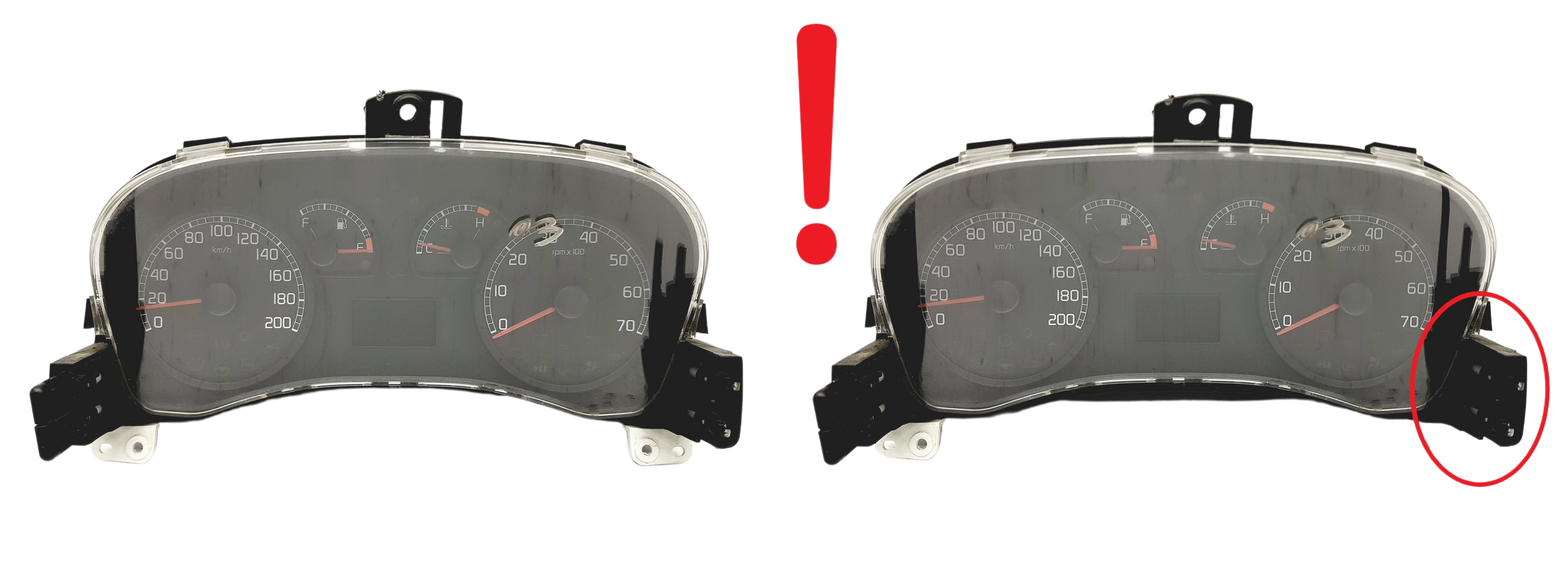 Speedometer/Instrument Cluster Fiat Panda 5550004601 04 58988 main product photo