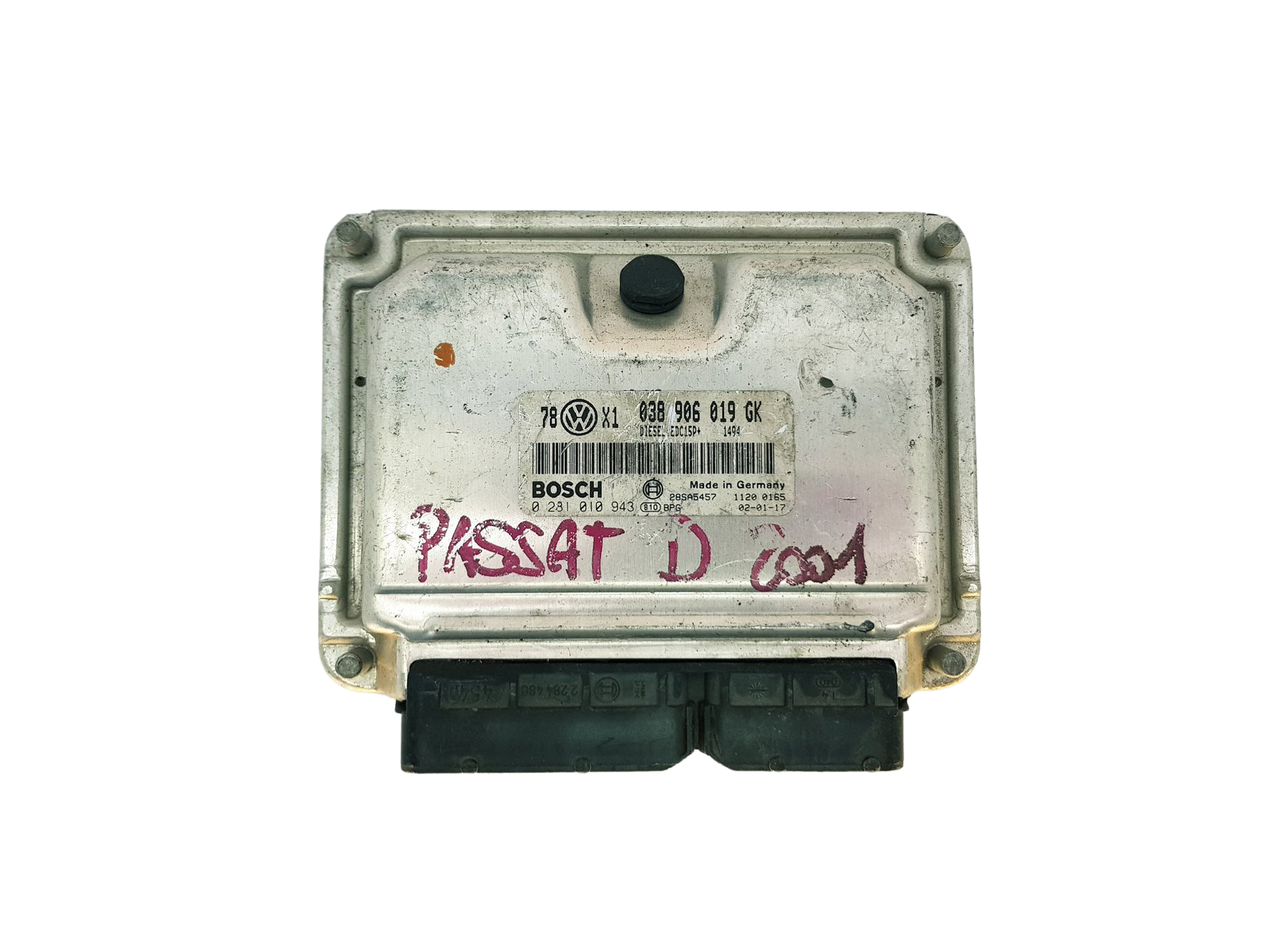 Control Unit 038906019GK 0281010943 Volkswagen Bosch 33217 main product photo