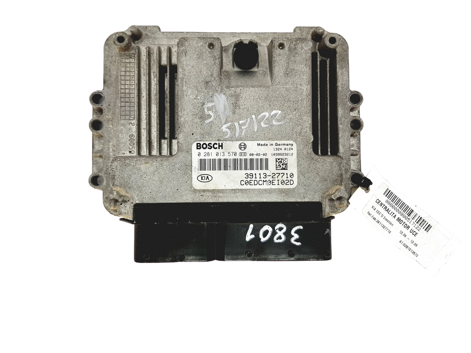 Control Unit 0281013570 39113-27710 Kia Bosch main product photo