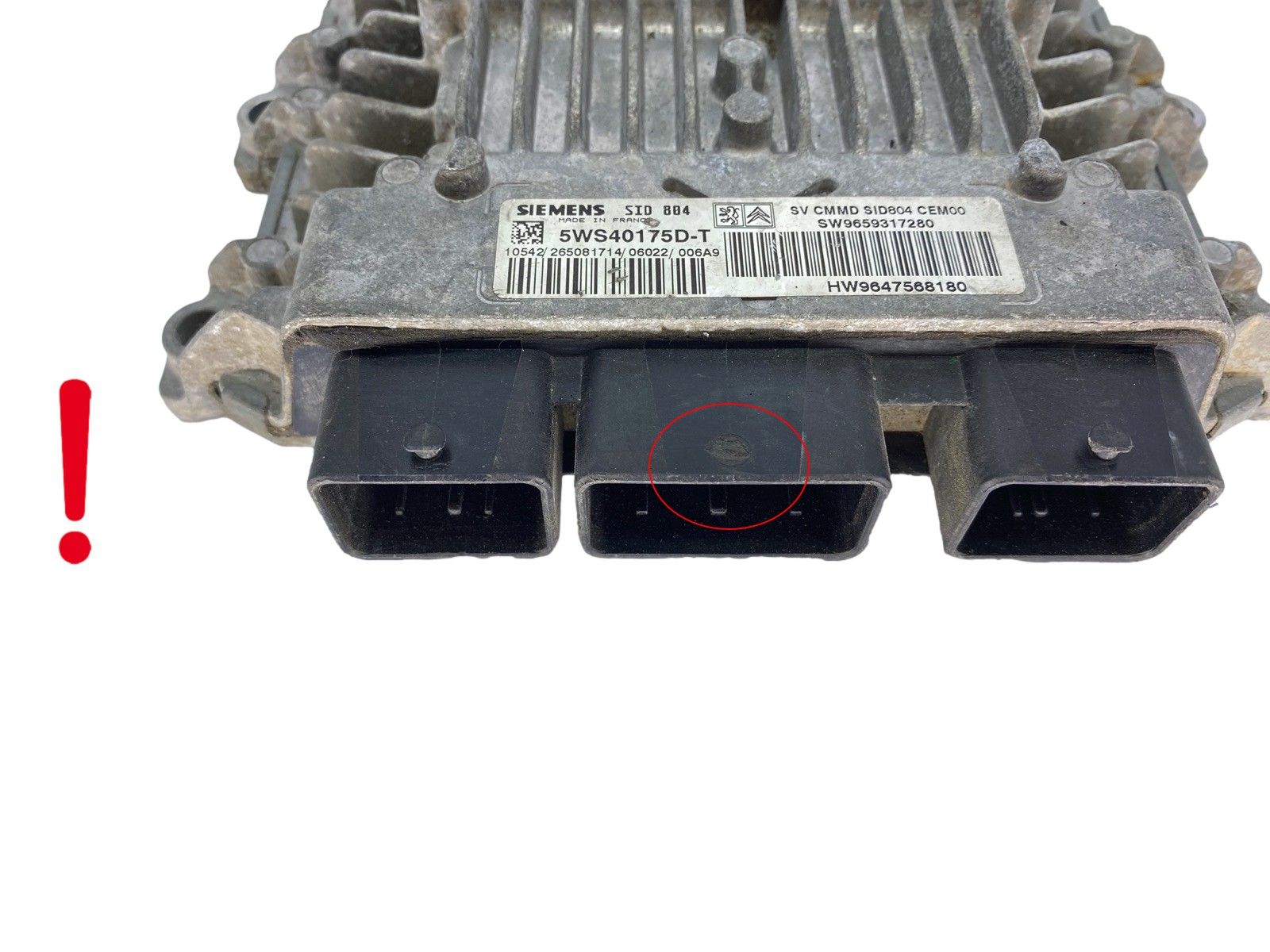 Control Unit 5WS40175D-T 9659317280 9647568180 PSA Siemens 63959 main product photo