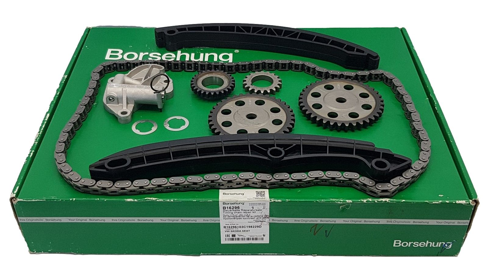 Timing Chain Kit 03C198229D B16296 VW Seat Skoda Borsehung main product photo