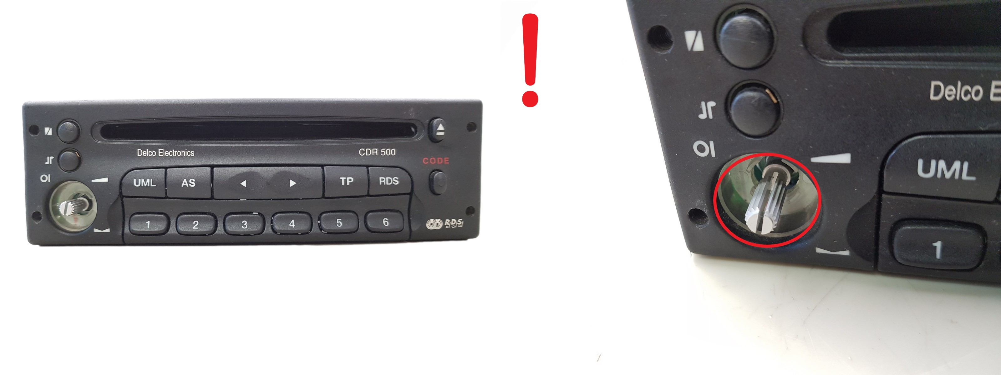 Radio CD Player Opel 90566821 CDR500 2F4 GM Delco main product photo