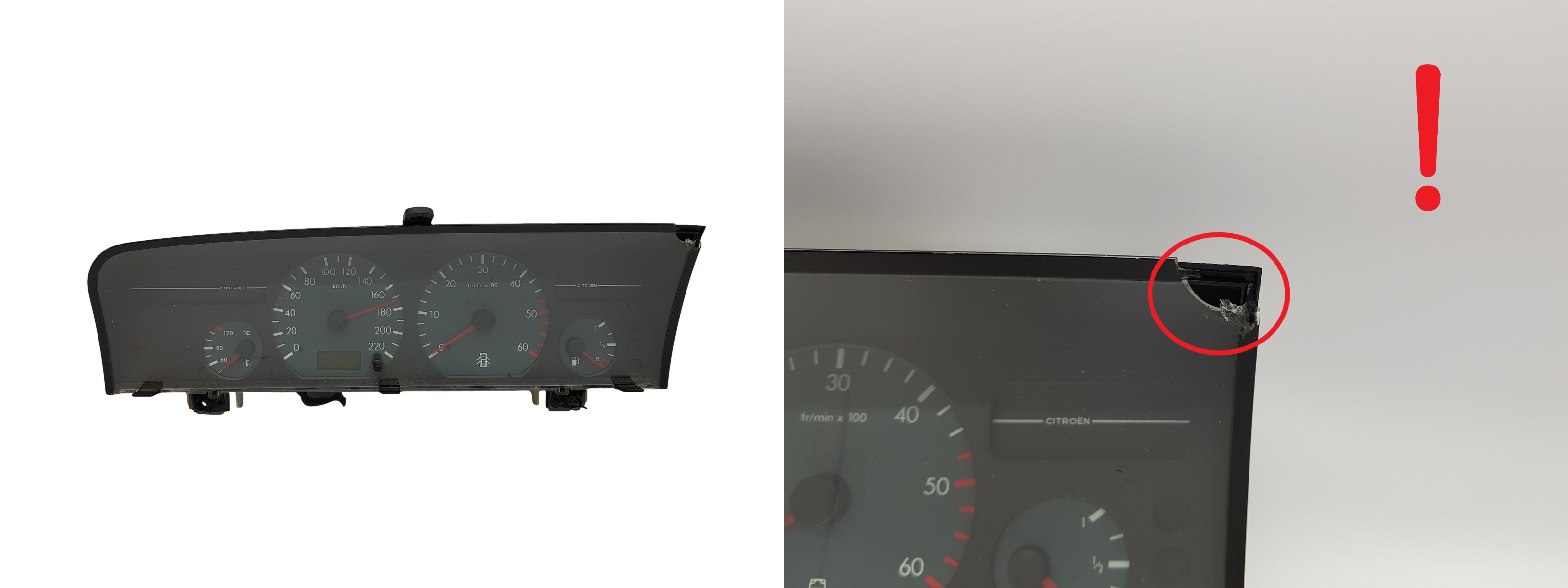 Speedometer/Instrument Cluster Citroen Xantia 21624319-5 Sagem 2051 main product photo