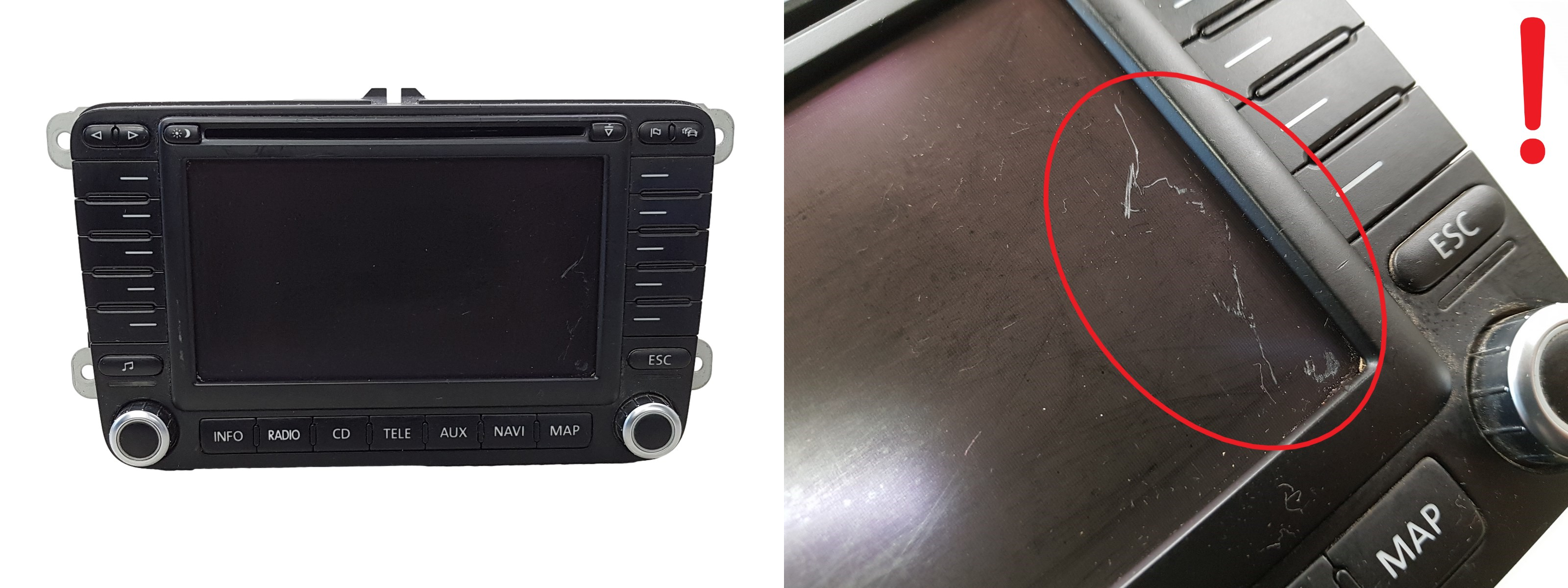 Radio CD Player Navi VW 1T0035194D 7612002039 Blaupunkt main product photo