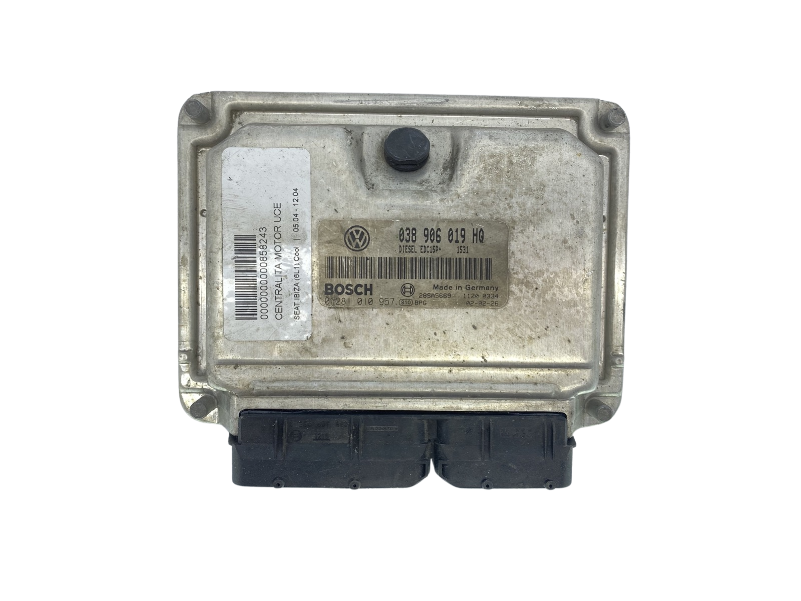 Control Unit 038906019HQ 0281010957 VW Seat Bosch 63201 main product photo