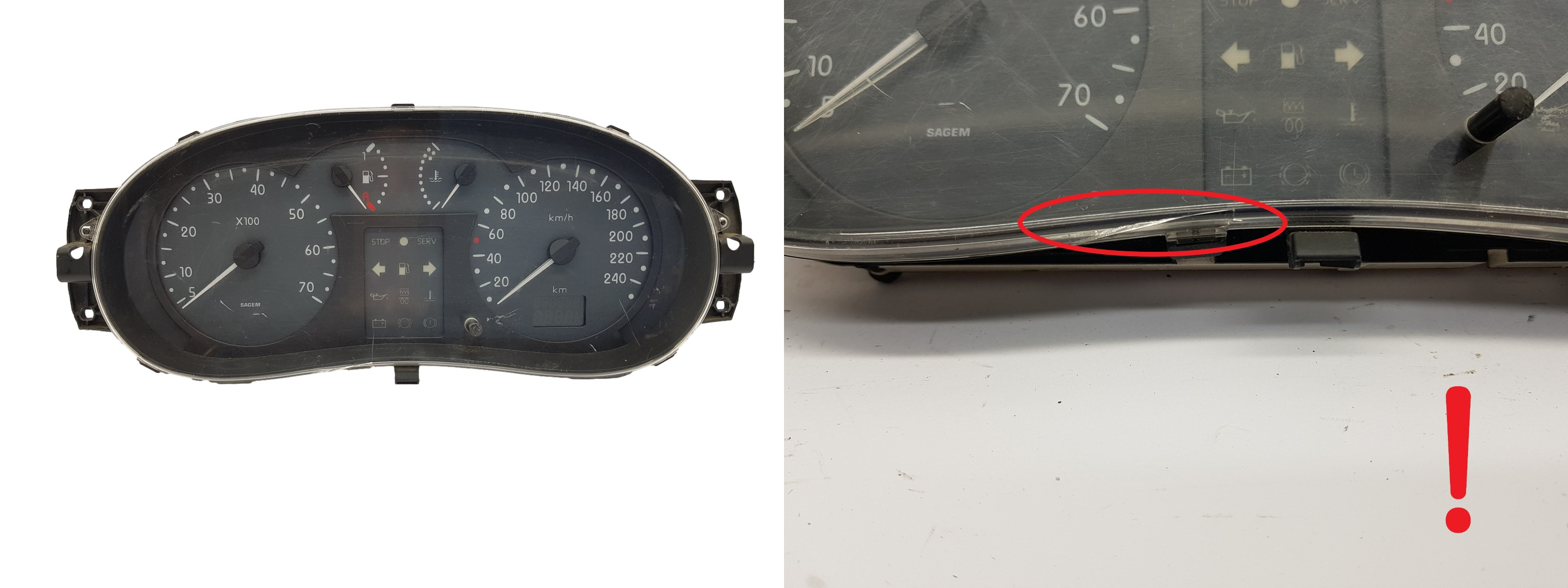 Speedometer/Instrument Cluster Renault Clio 2 7700428508 2937 main product photo