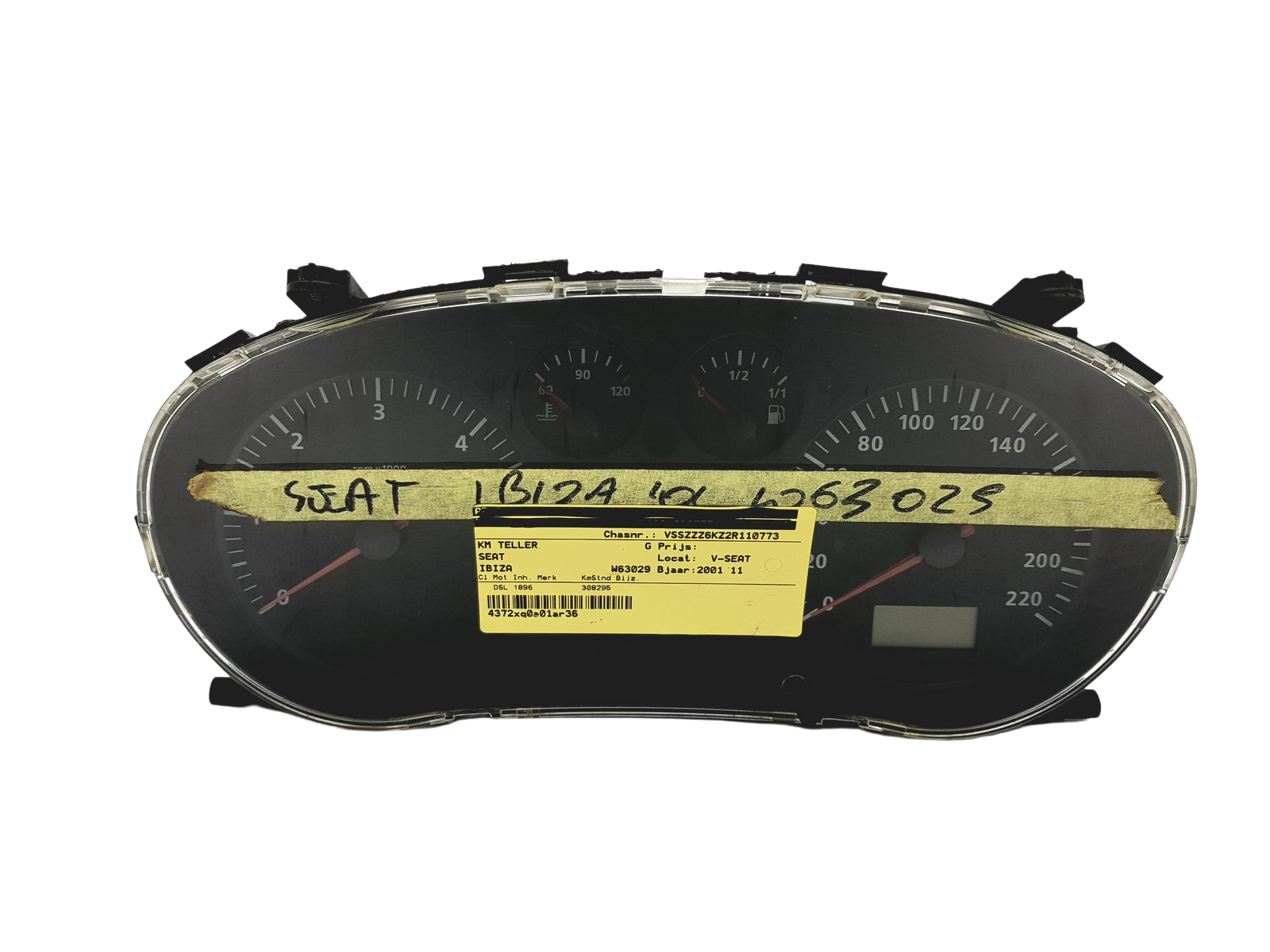 Speedometer/Instrument Cluster Seat Ibiza W06K0920801E 110008924028 52301 main product photo