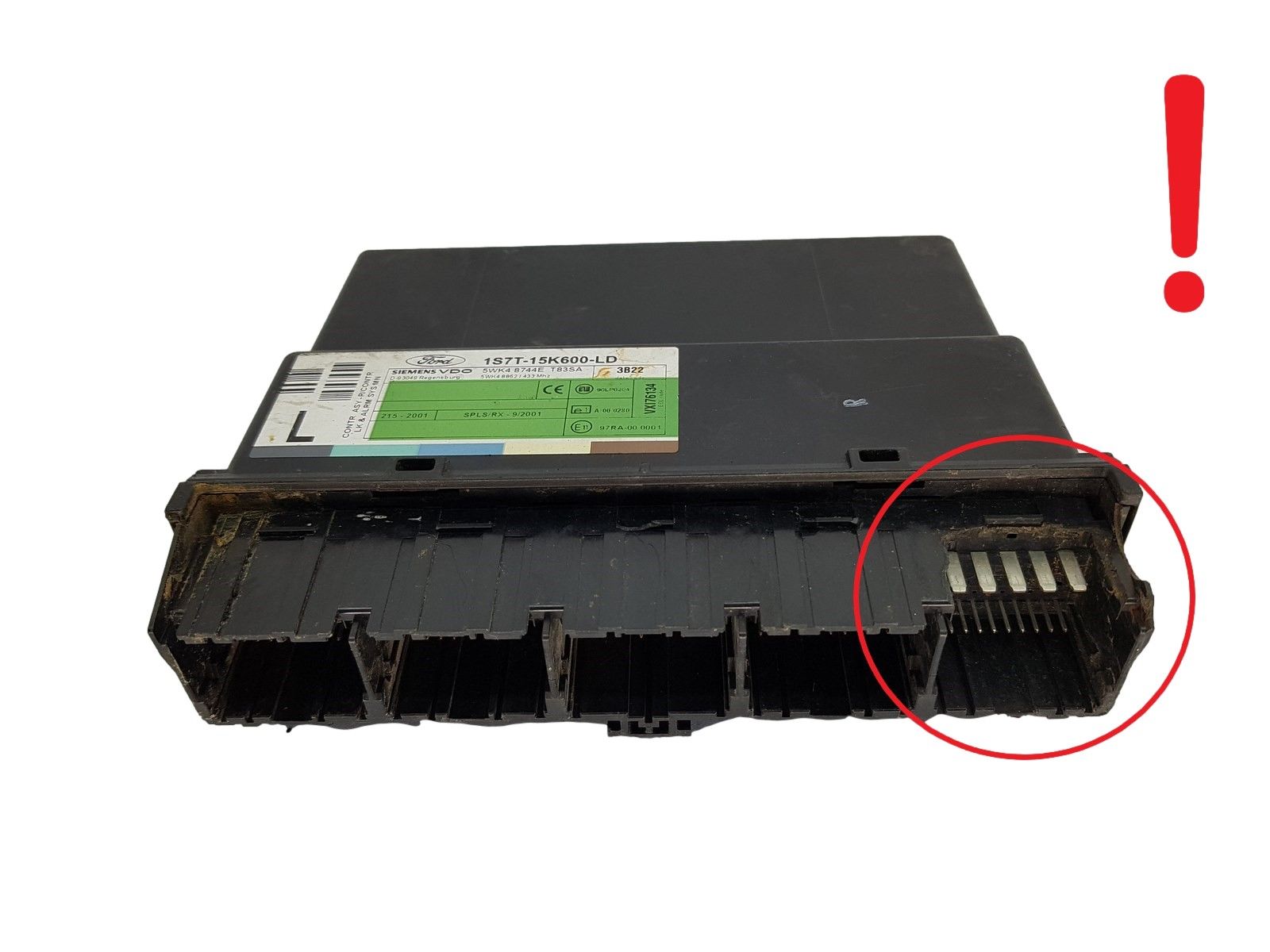 Control Unit 1S7T-15K600-LD 5WK4 8744E T83SA Ford Siemens VDO main product photo