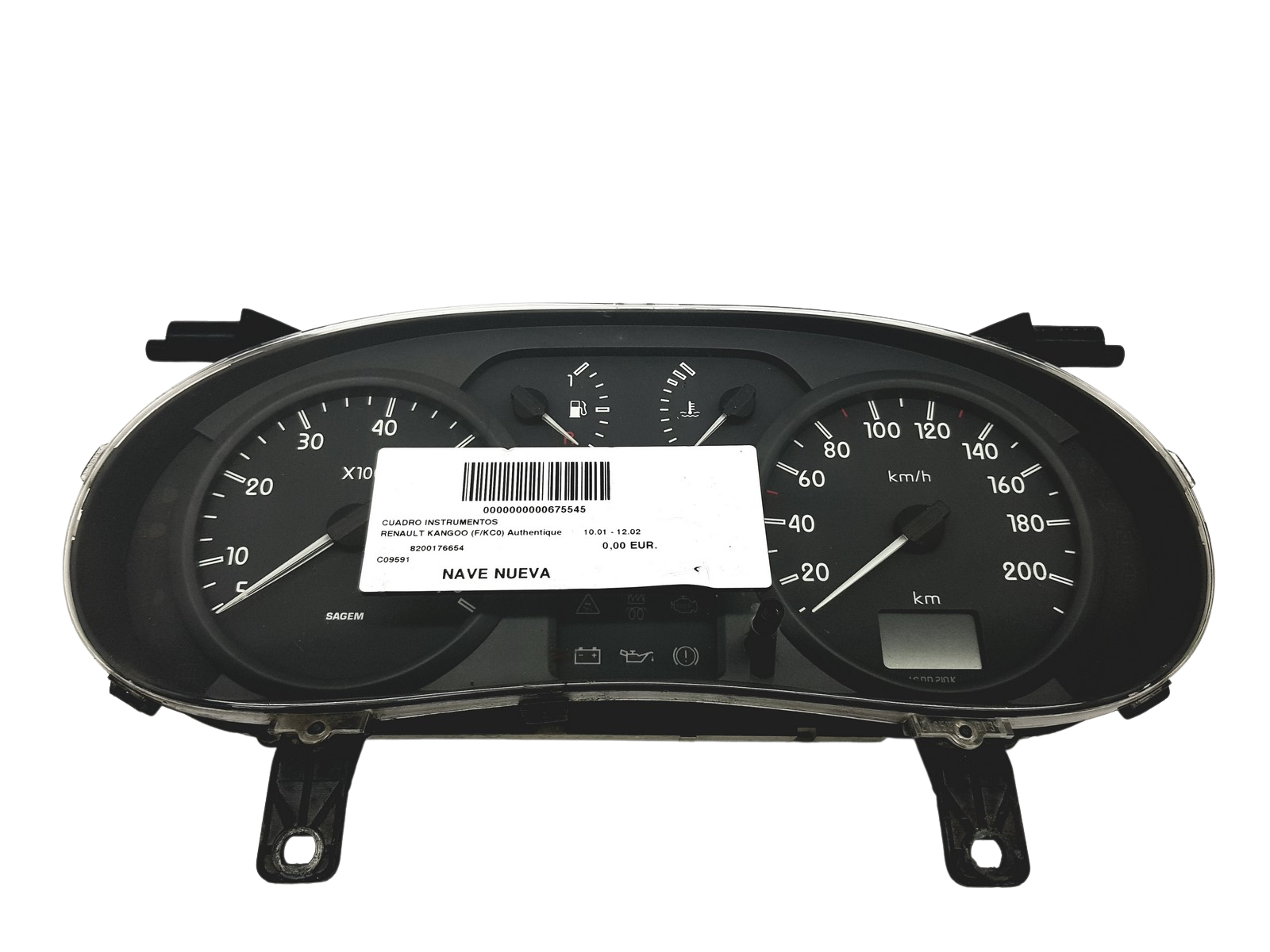Speedometer/Instrument Cluster Renault Kangoo 1 8200176654 55536 main product photo