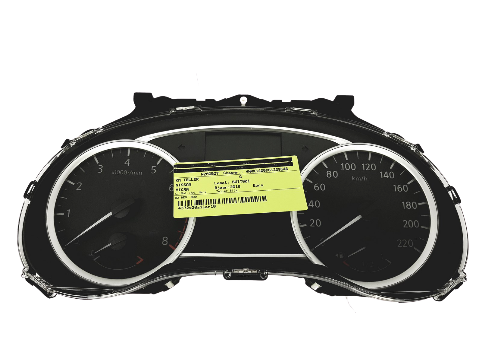 Speedometer/Instrument Cluster Nissan Micra K14 5FB1A main product photo