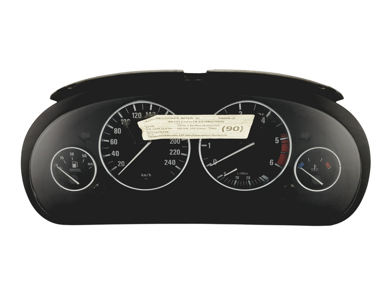 Speedometer/Instrument Cluster BMW 5 E39 87001329 87001294 VDO main product photo