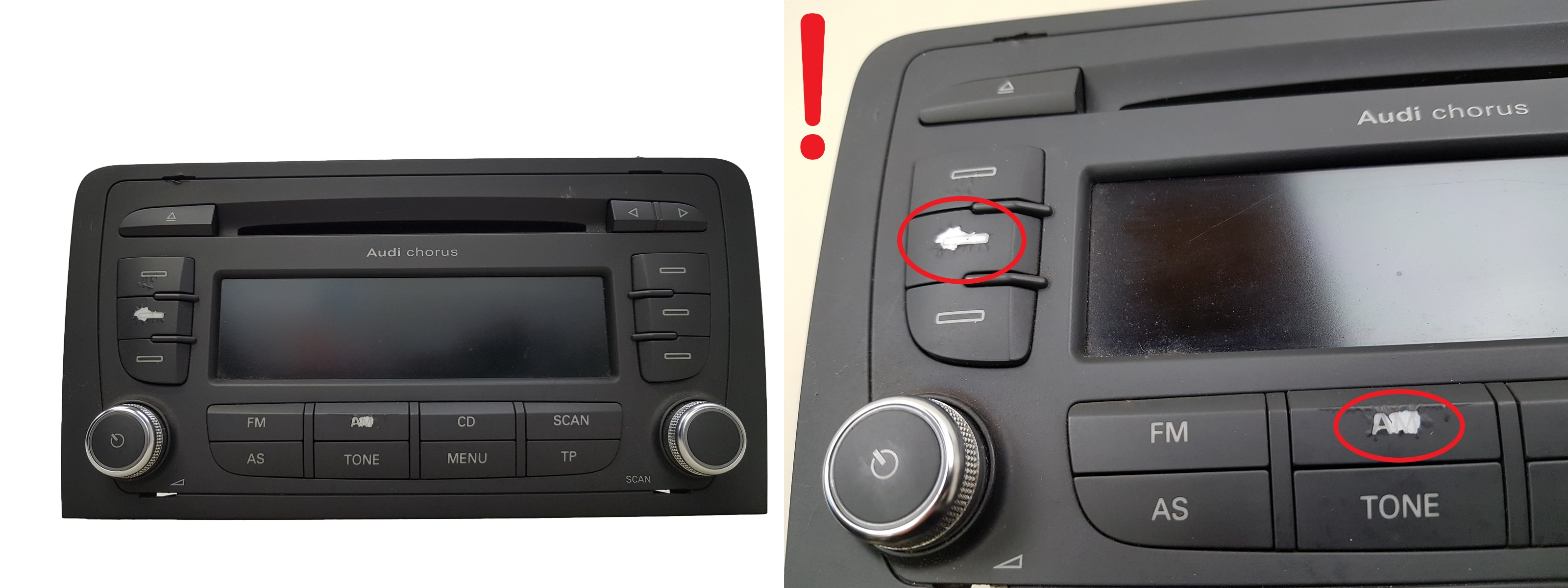 Radio CD Player Chorus Audi A3 8P 8P0035152C 7647251380 Blaupunkt main product photo