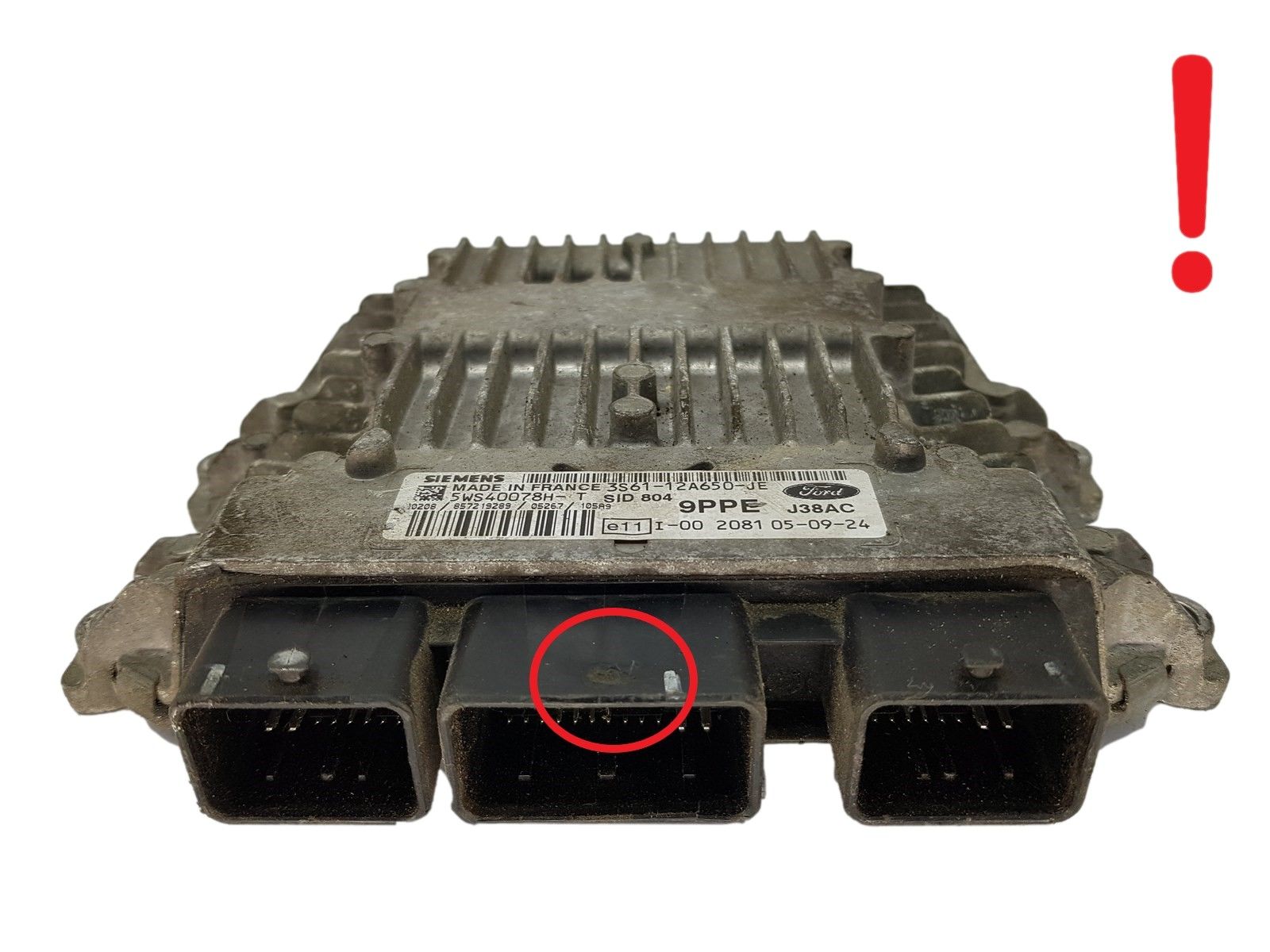 Control Unit 3S61-12A650-JE 5WS40078H-T SID 804 Ford Siemens 14824 main product photo