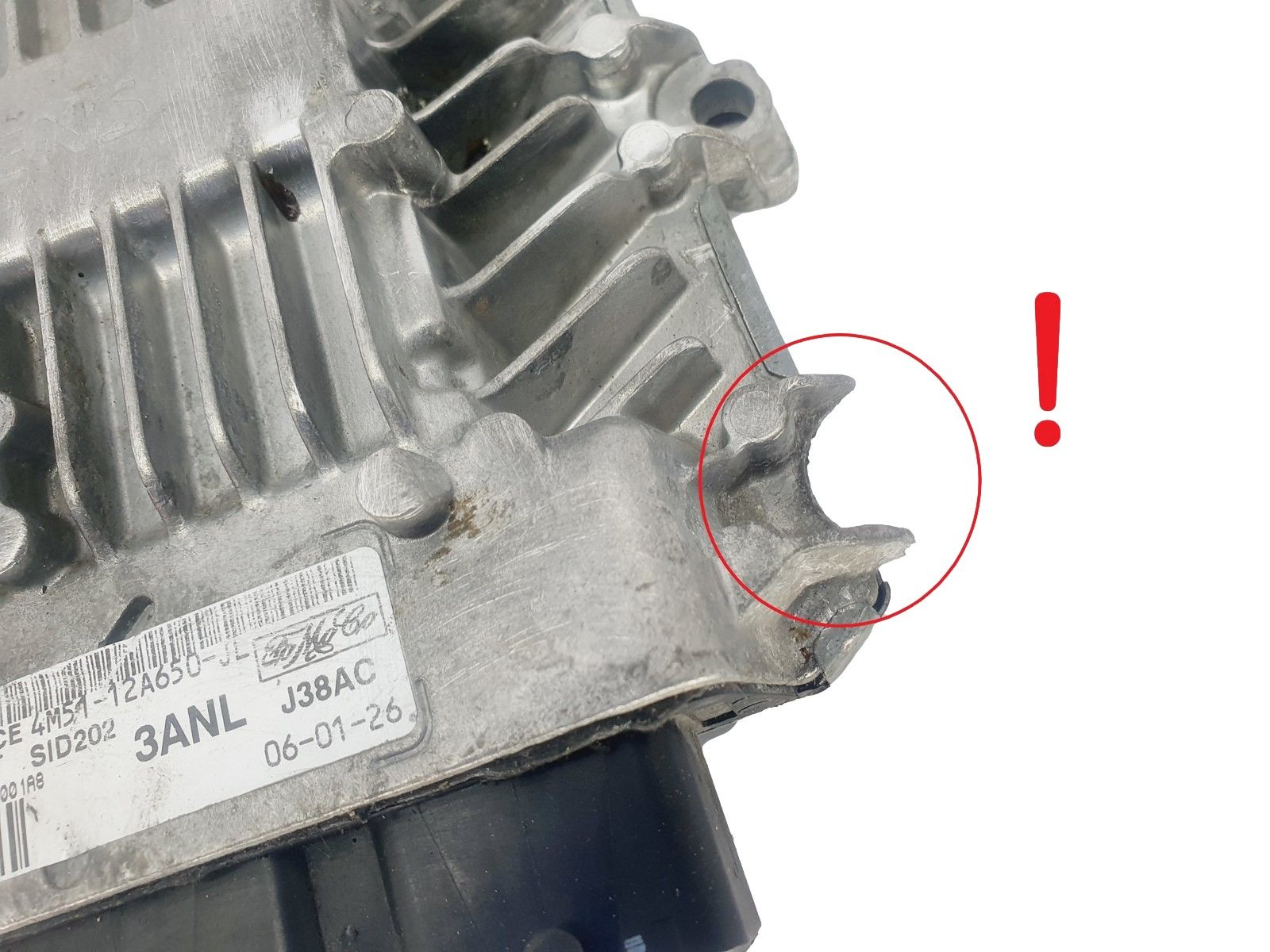 Control Unit 5WS40303K-T 4M51-12A650-JL SID202 Ford Siemens 45158 main product photo