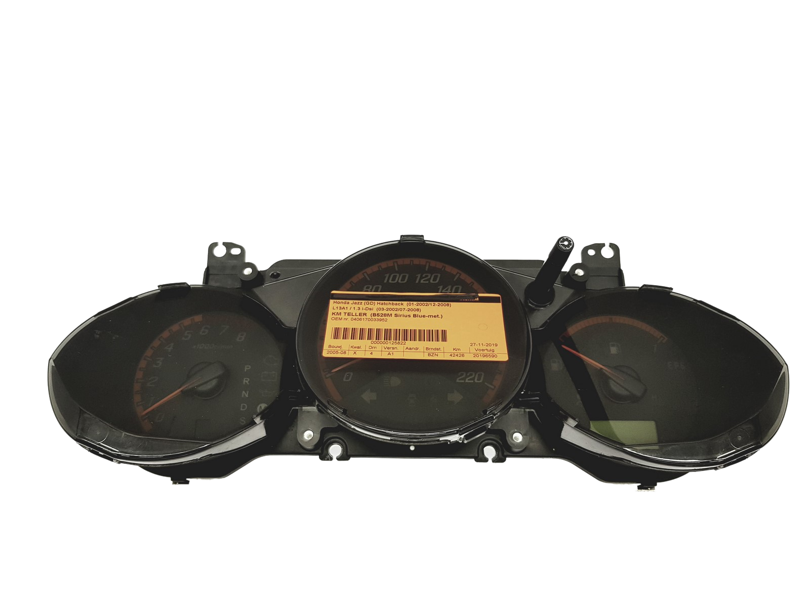 Speedometer/Instrument Cluster Honda Jazz HR0337023 52526 main product photo