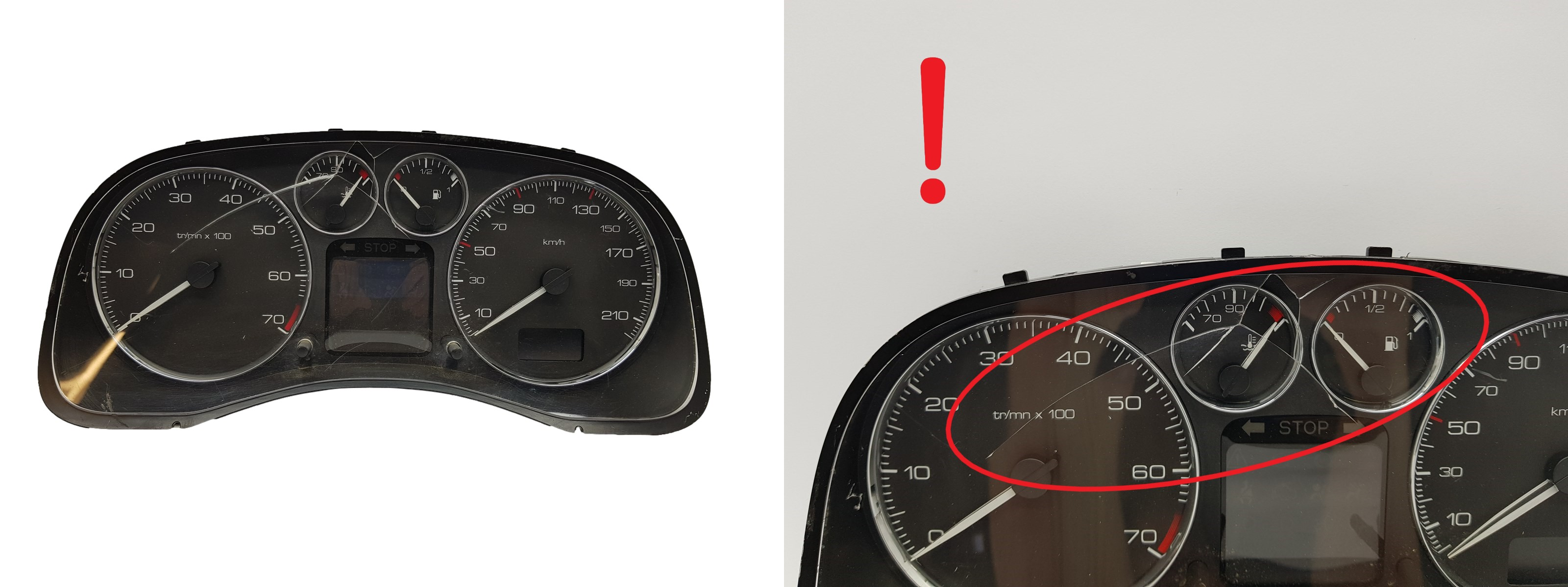 Speedometer/Instrument Cluster Peugeot 307 9660470480 E01 Johnson 2046 main product photo