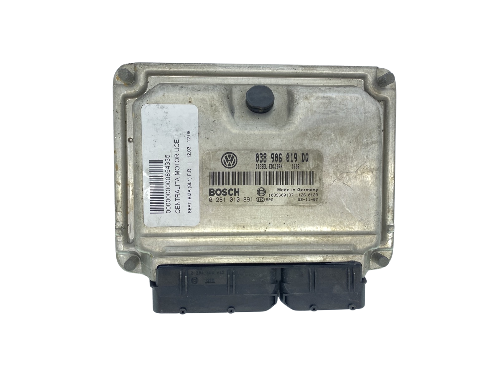 Control Unit 038906019DQ 0281010891 VW Seat Bosch 63532 main product photo