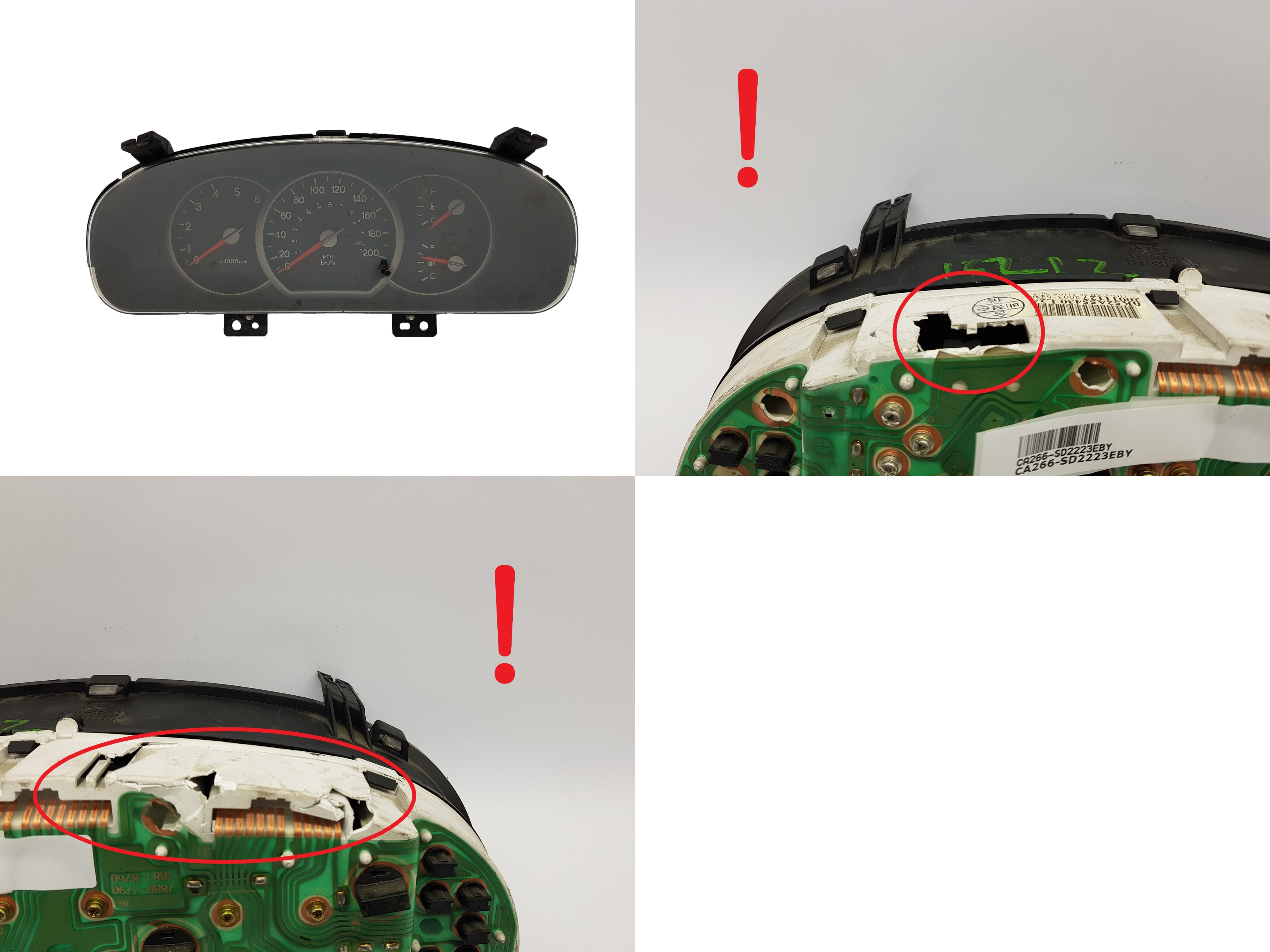 Speedometer/Instrument Cluster Kia Carnival 0K52A55430 2003-6430 2223 main product photo