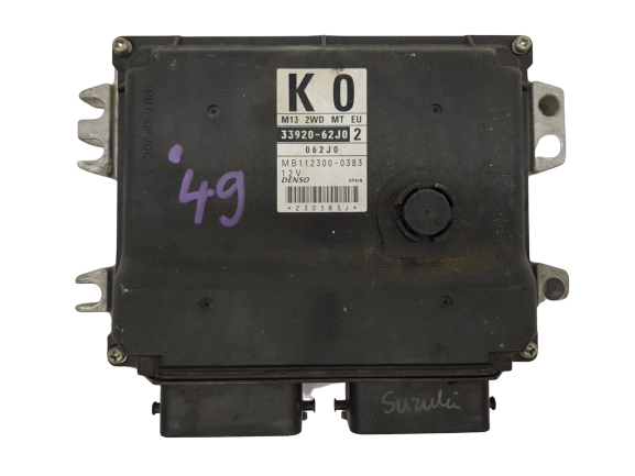 ECU Engine Control Unit Suzuki 33920-62J02 MB112300-0383 Denso main product photo