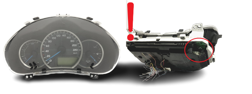 Speedometer/Instrument Cluster Toyota Yaris 83800-0DT70 MB157550-7731 56012 main product photo