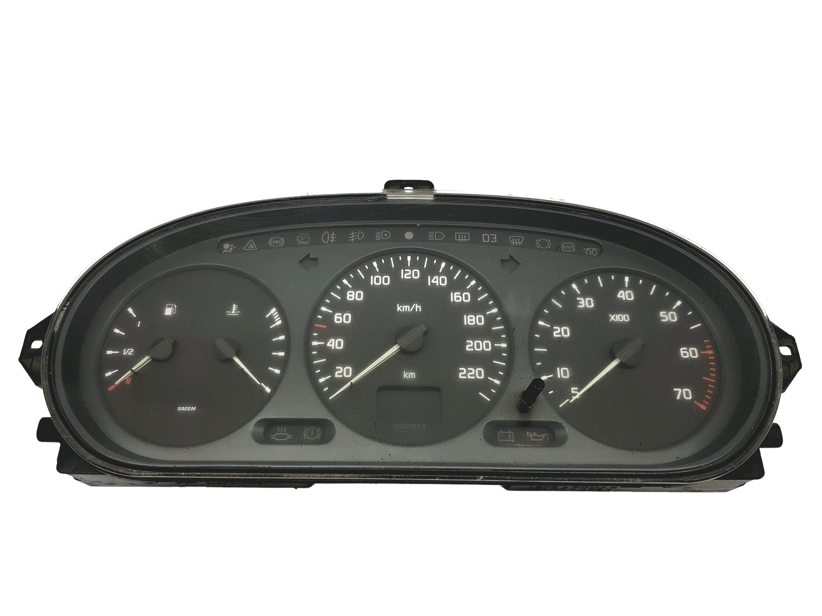 Speedometer/Instrument Cluster Renault Megane 1 Scenic 1 21578161-2 40784 main product photo